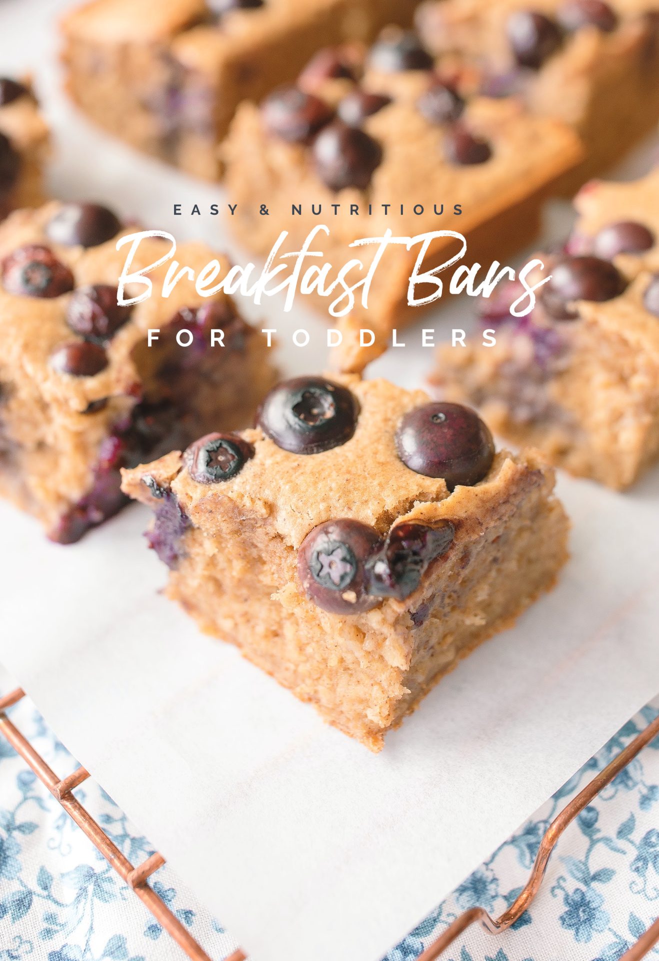 toddler snacks, toddler breakfast, blueberry oatmeal banana bars, meals for my kids, healthy recipes for toddlers, oatmeal bars, breakfast bars, easy recipe, blender bars for toddler, meal prep, blueberry, fruit serving, healthy little eaters, healthy recipes for kids, healthy blueberry bars for kids