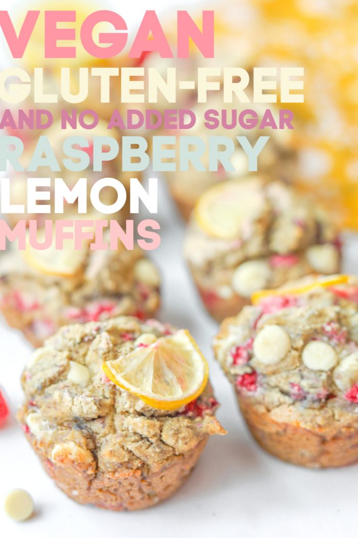 Gluten-Free White Chocolate Raspberry Lemon Muffins