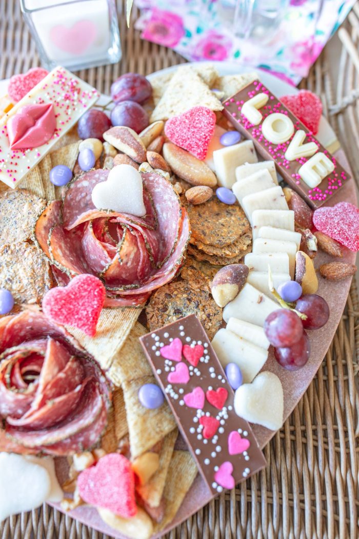 Perfect Date Night Valentine’s Day Charcuterie Board