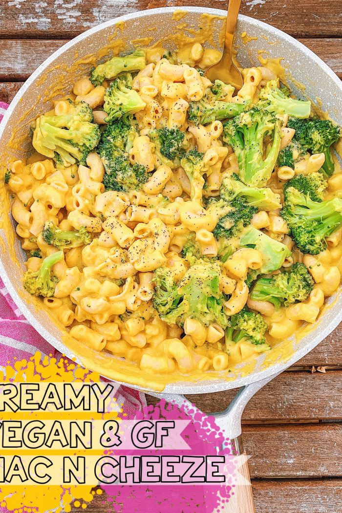 The Creamiest GF Vegan Mac N Cheese w/Broccoli 🧀 🥦