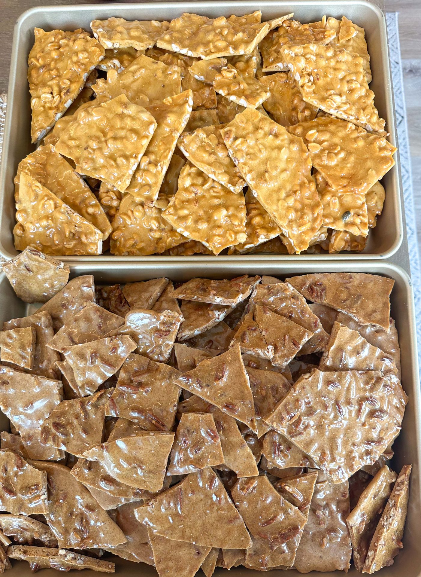 little brittle peanut brittle little brittle, maple cinnamon pecan brittle